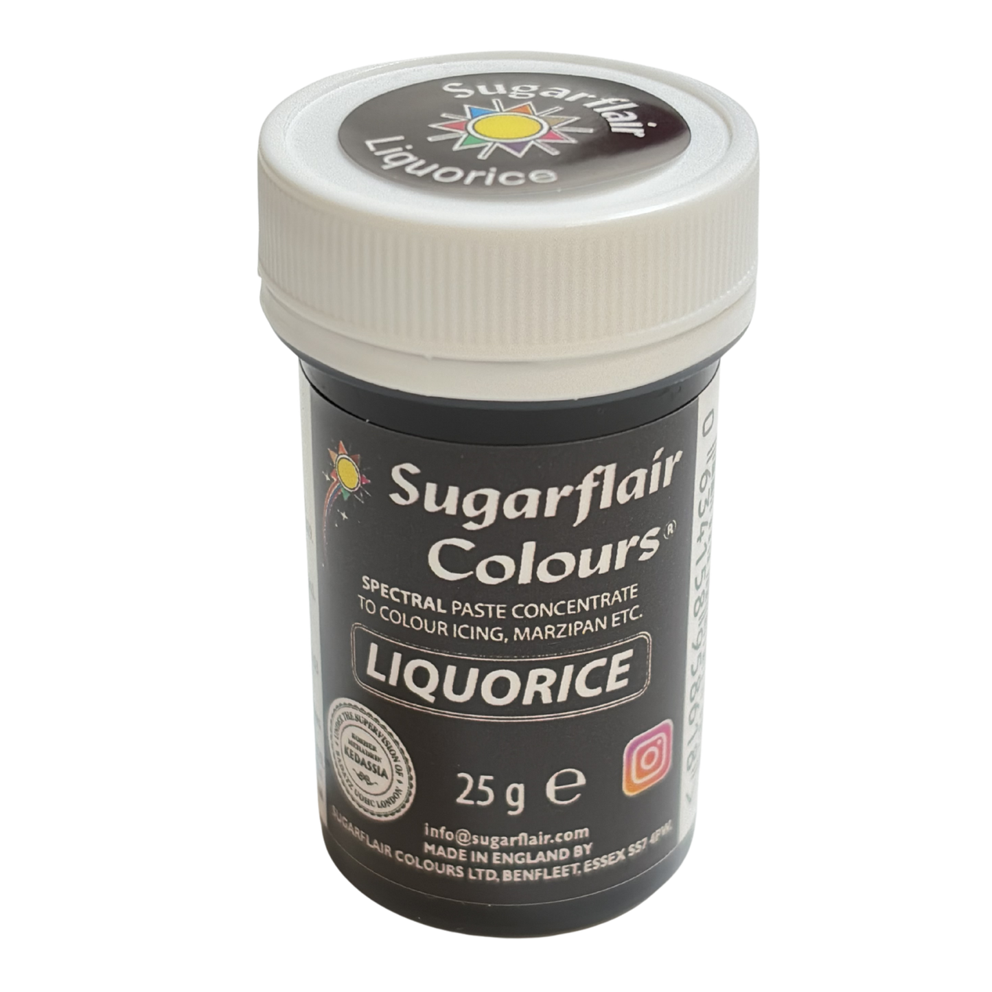 Sugarflair Paste Colours - Spectral ［Liquorice］