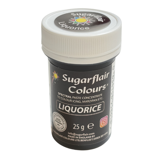 Sugarflair Paste Colours - Spectral ［Liquorice］