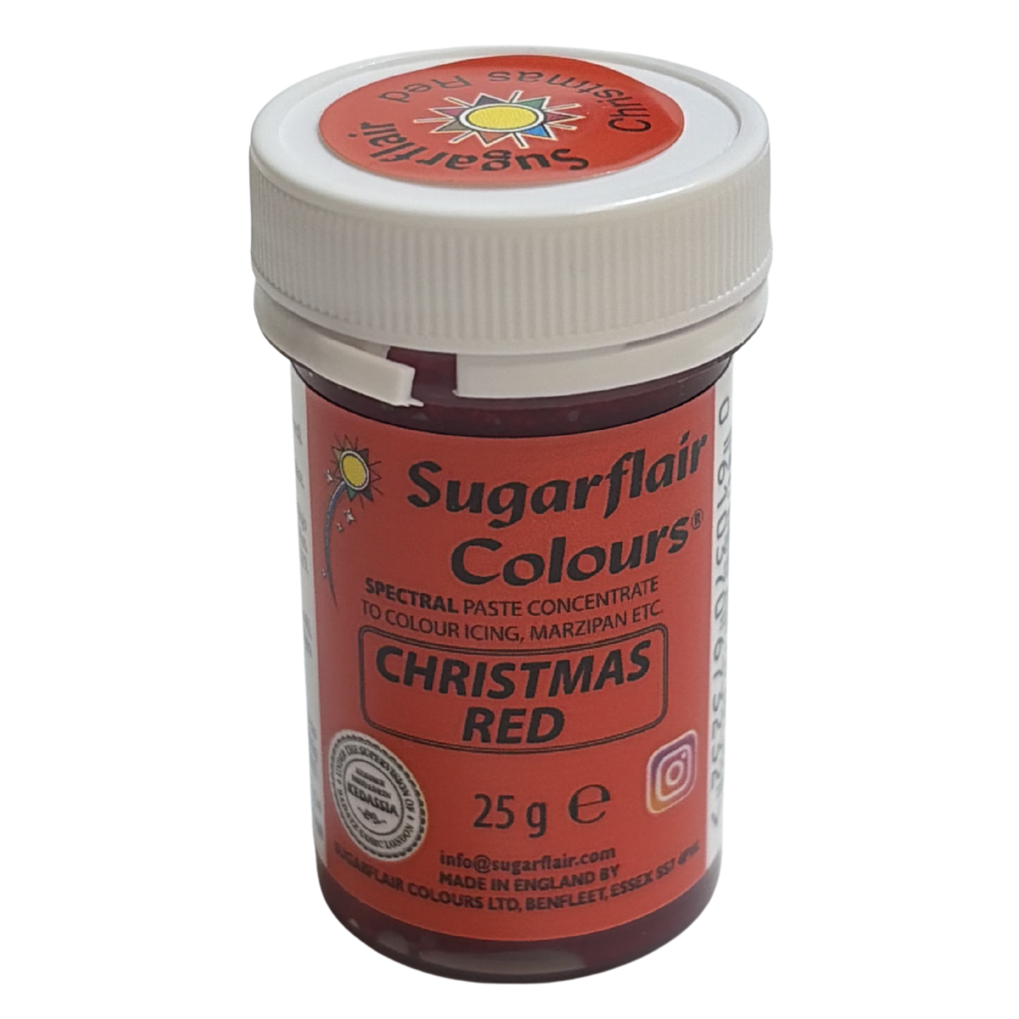 Sugarflair Paste Colours - Spectral Christmas Red