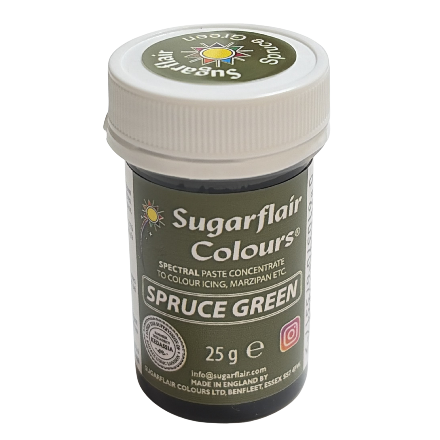 Sugarflair Paste Colours - Spectral ［Spruce Green］