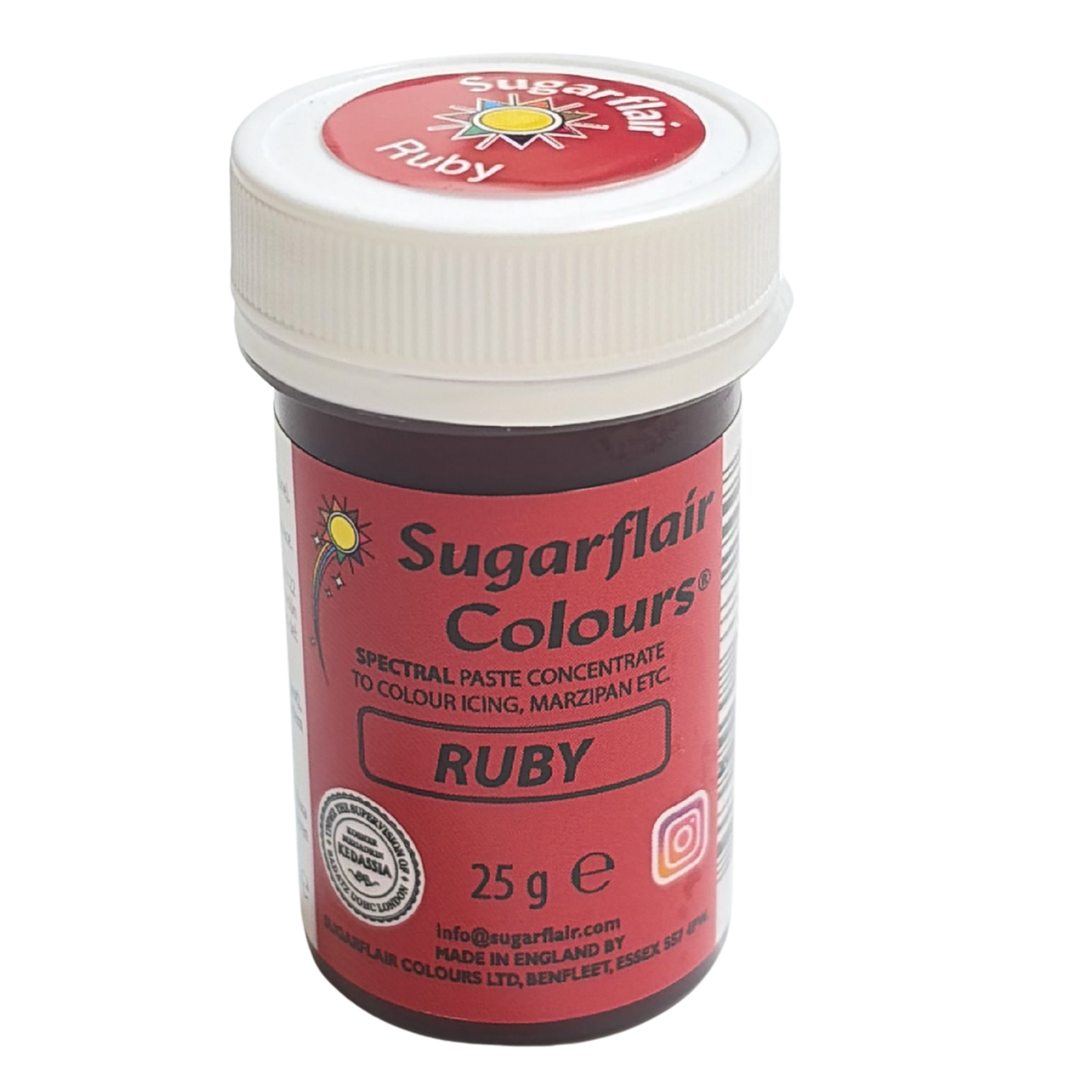 Sugarflair Paste Colours - Spectral ［Ruby］