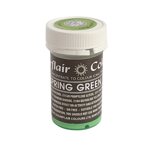 Sugarflair Paste Colours - Pastel Spring Green