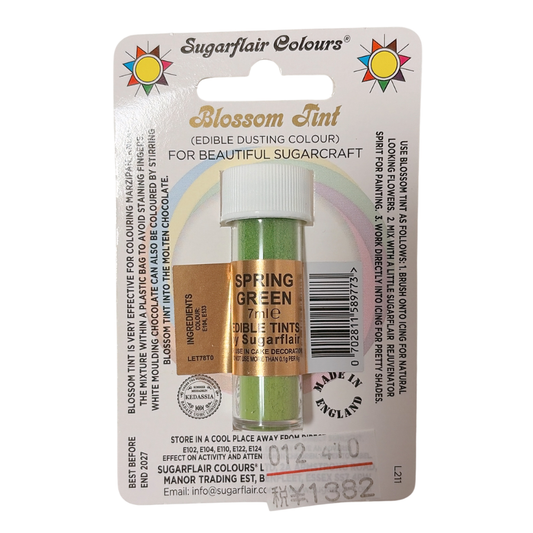 Sugarflair Blossom Tint Dusting Colours - ［色：Spring Green］