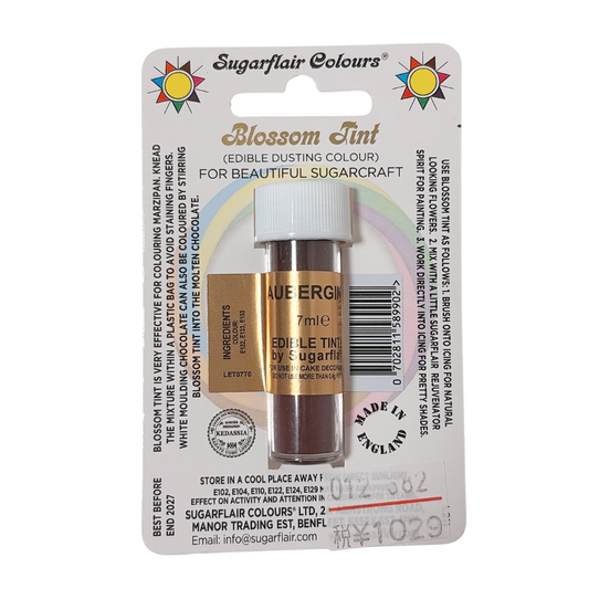 Sugarflair Blossom Tint Dusting Colours - ［色：Aubergine］