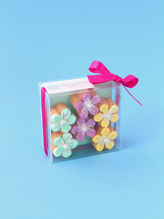 garnish flower cube box